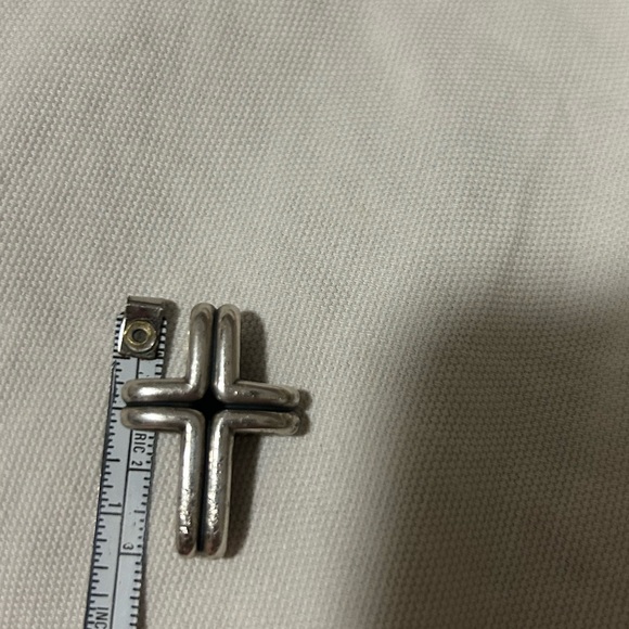 Retired Rare James Avery 3D Rounded Unisex Cross Slide Pendant 11.3gr - Picture 6 of 6